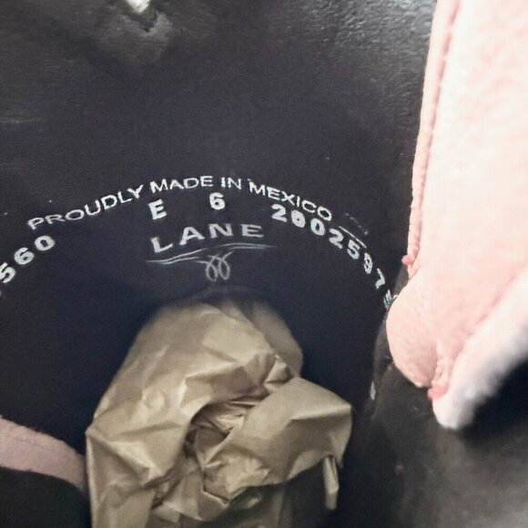 Lane SMOKESHOW Cowboy Bootie Womens 6 Pink Leather Western Cowgirl Ankle Boots - Picture 10 of 12